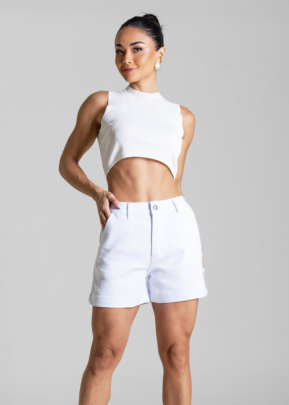 Shorts Sarja Sawary - 284832 BRANCO