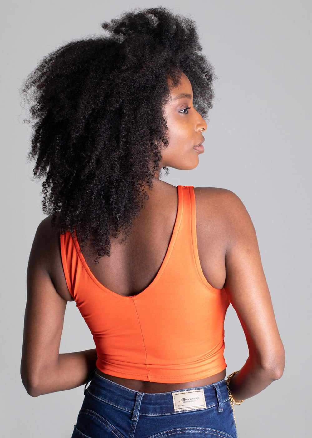 Blusa Trançada Sawary - 276145 LARANJA