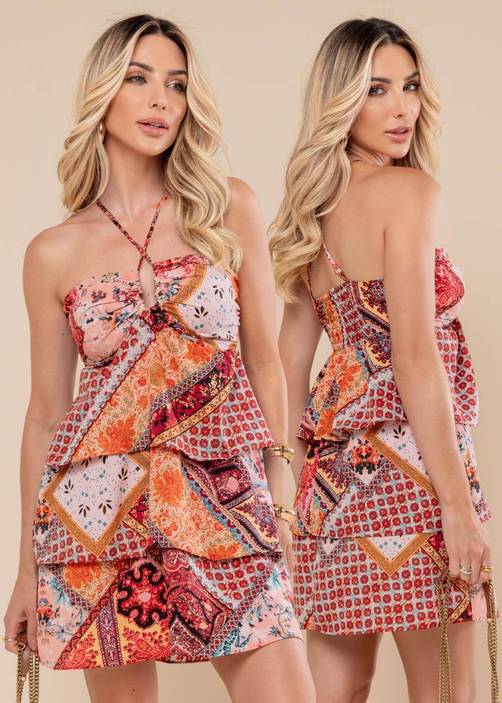 Vestido Sawary Estampado - 278945 ESTAMPADO