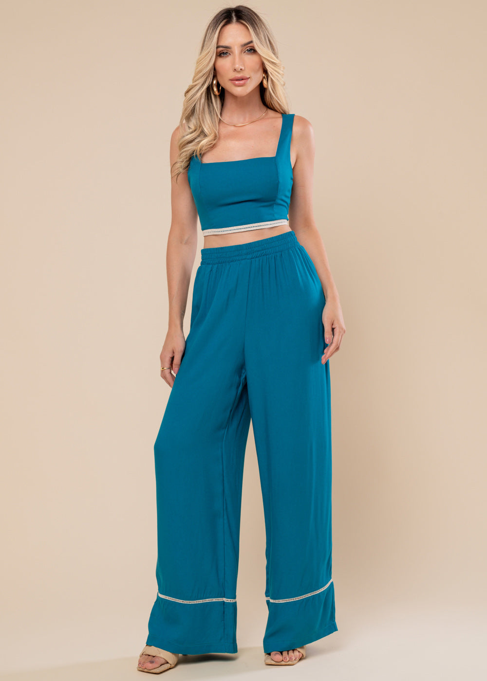 Calça Sawary Pantalona - 278739 AZUL
