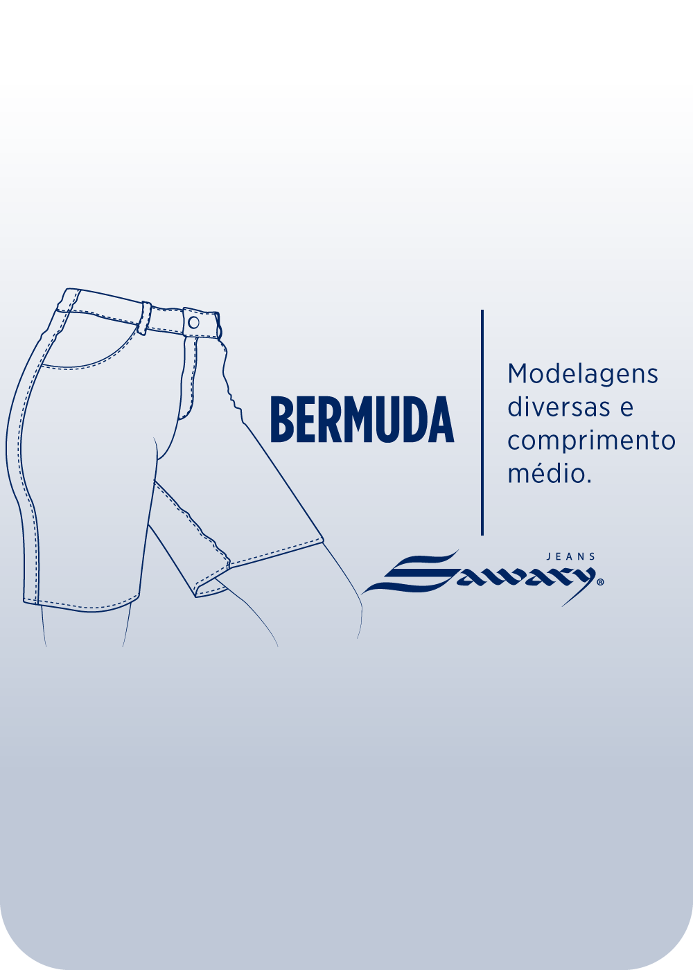 Bermuda Jeans Sawary - 281376 AZUL