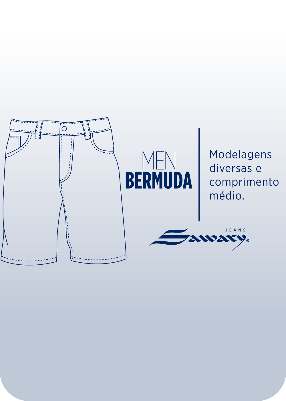Bermuda Jeans Sawary - 279215 AZUL