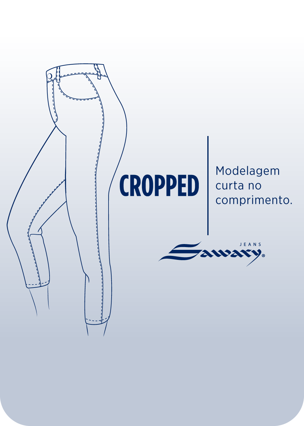 Calça Sarja Sawary Cropped - 276196 BEGE