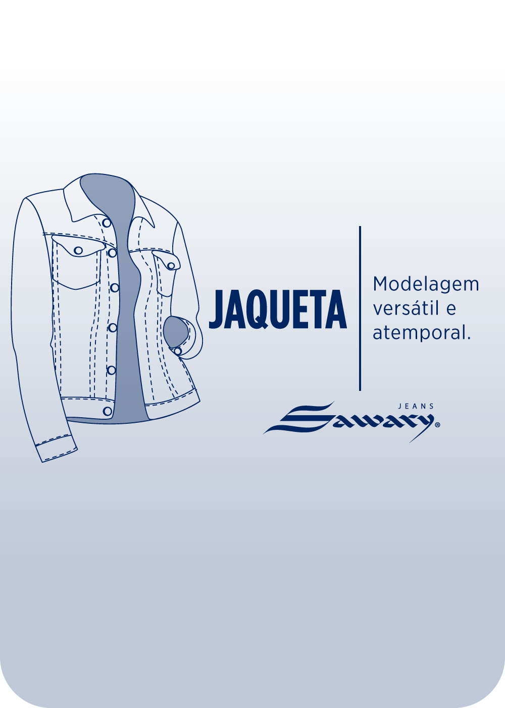 Jaqueta Jeans Sawary - 279140 AZUL