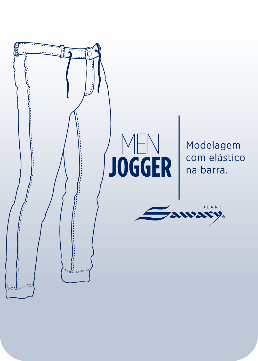 Calça Sarja Sawary Jogger - 279497 BEGE