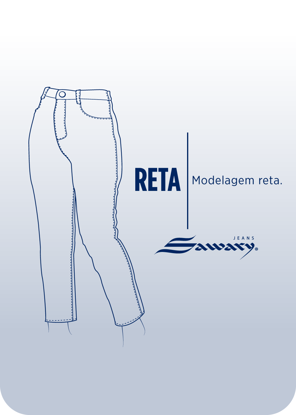 Calça Jeans Sawary Reta - 283226 AZUL