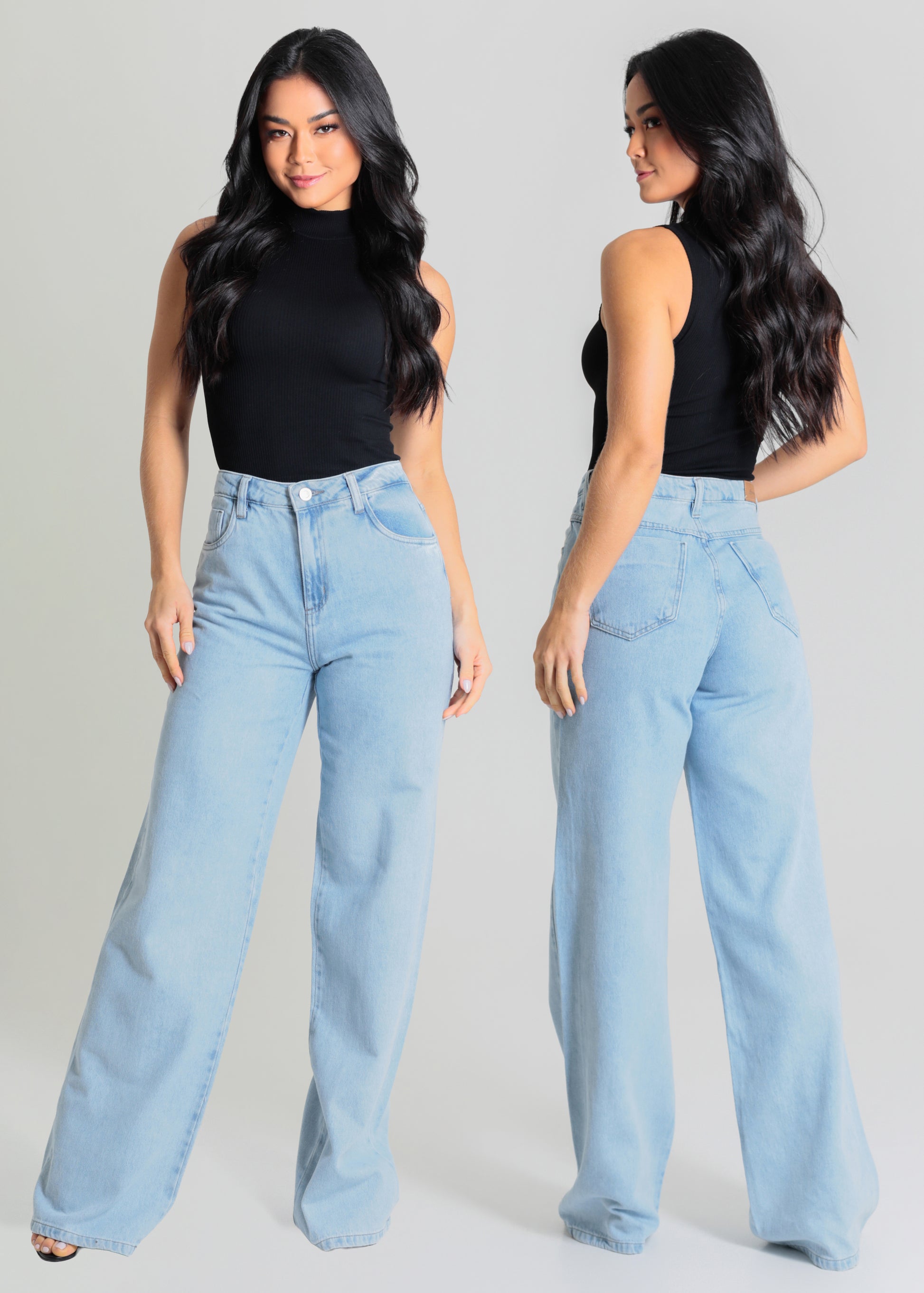 Calça Jeans Sawary Wide Leg - 280310 AZUL