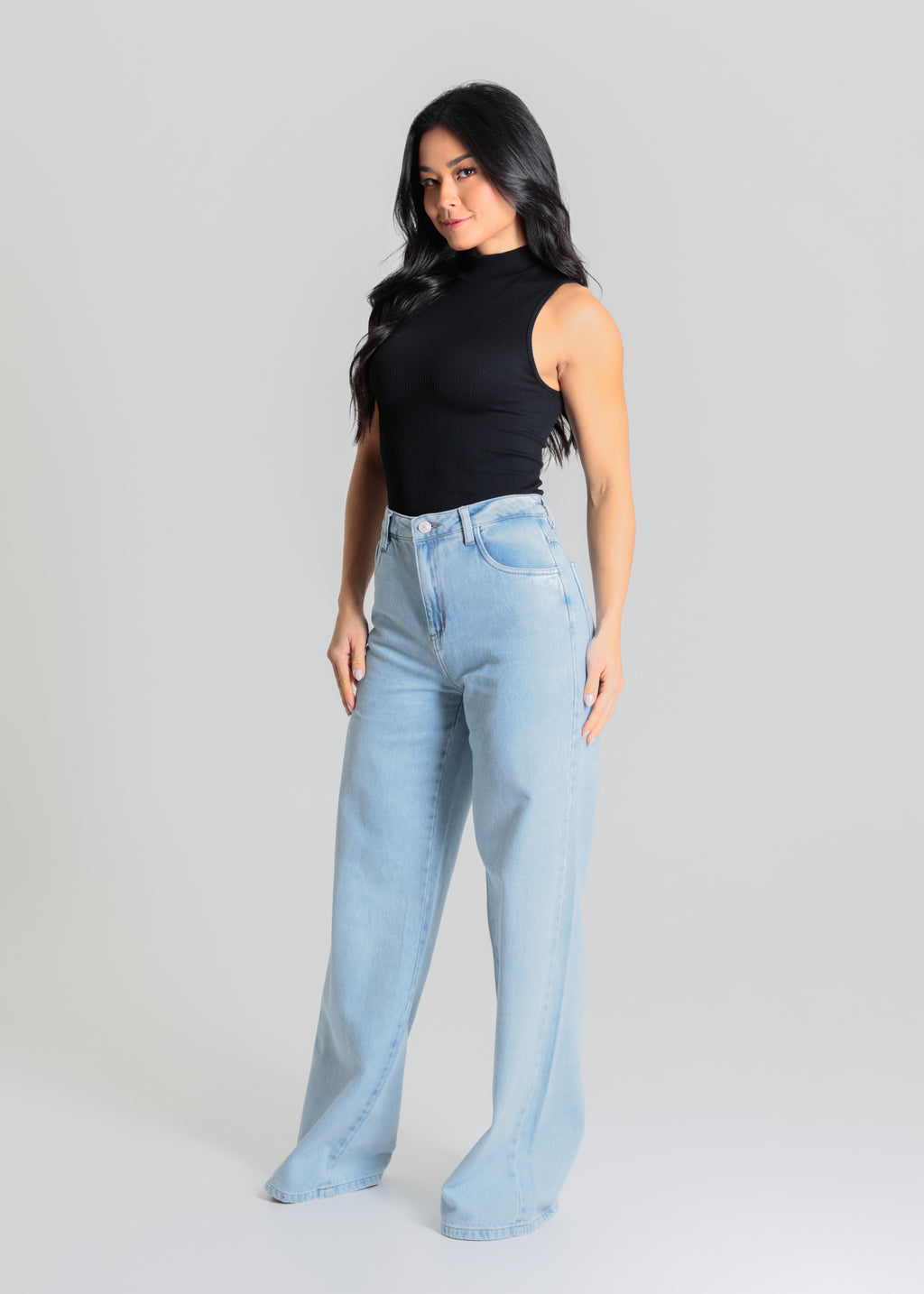 Calça Jeans Sawary Wide Leg - 280310 AZUL