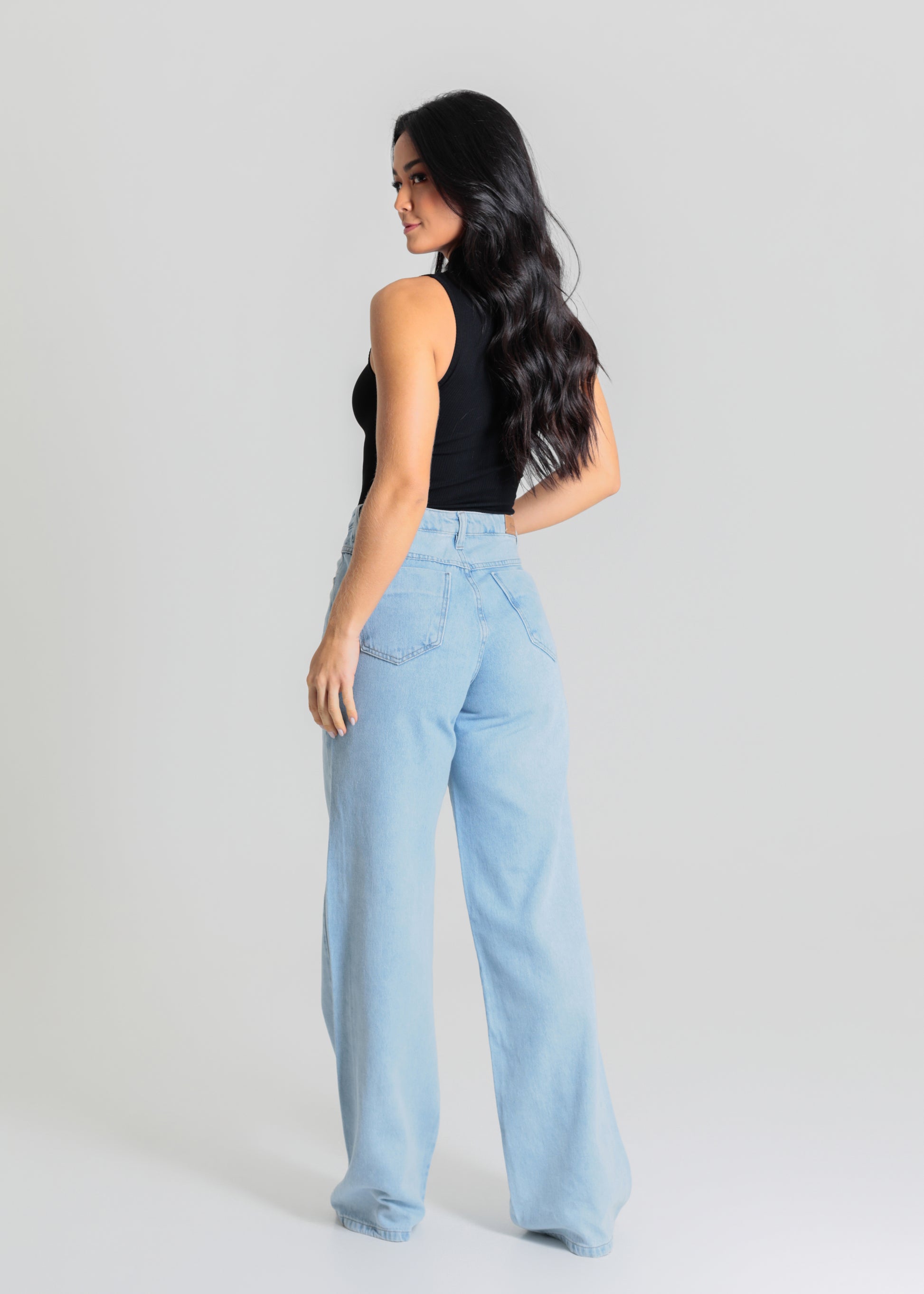 Calça Jeans Sawary Wide Leg - 280310 AZUL