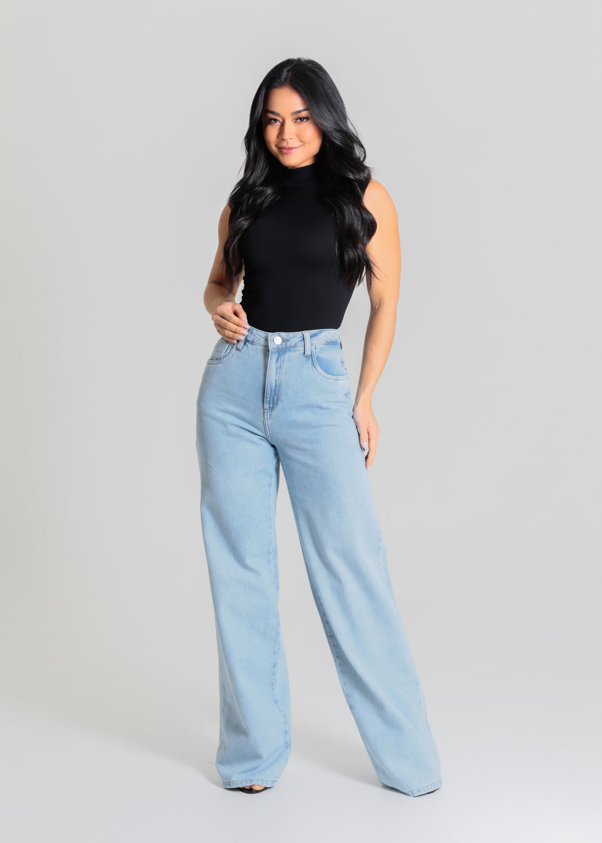 Calça Jeans Sawary Wide Leg - 280310 AZUL