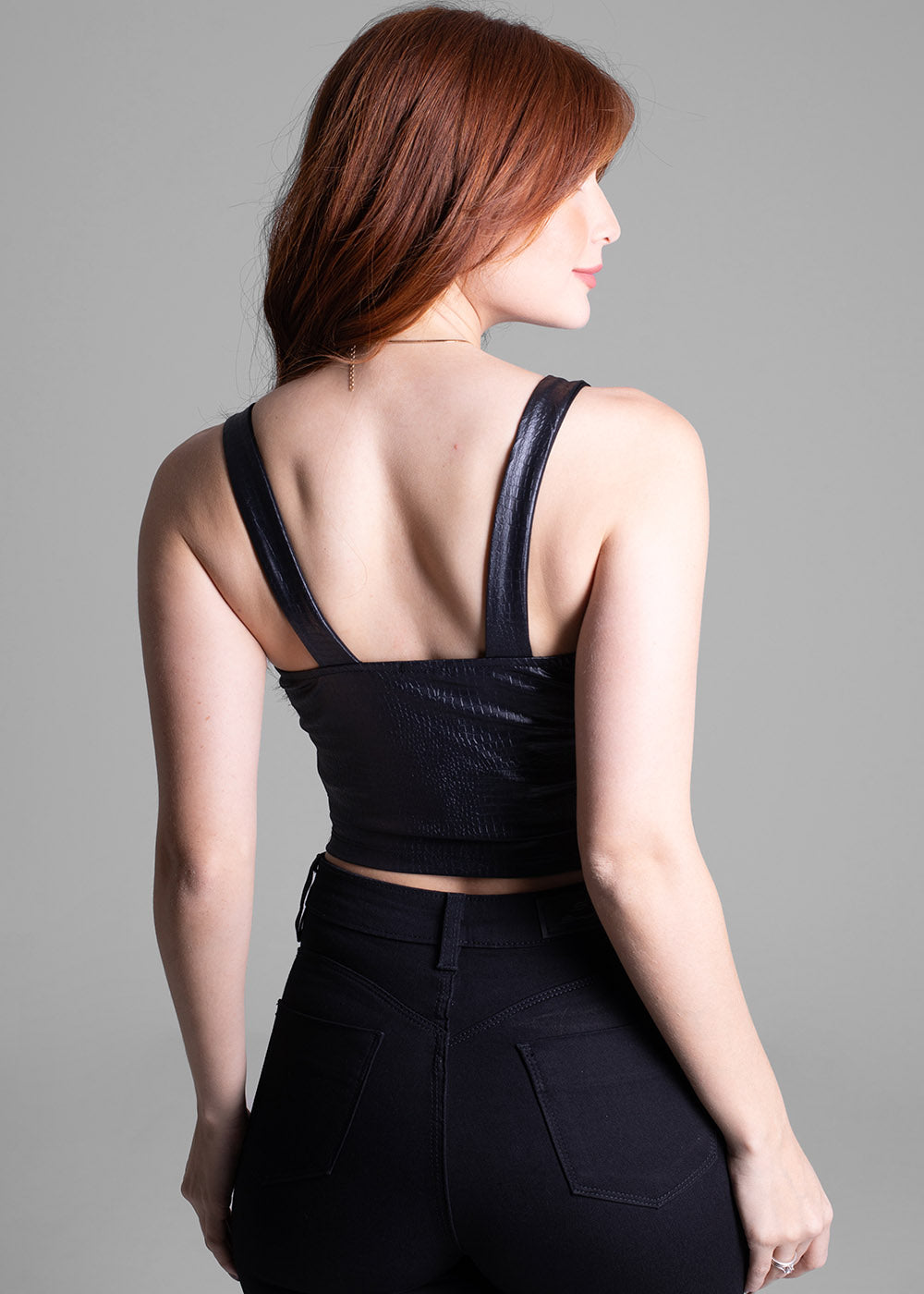 Blusa Sawary Croco - 274830 PRETO