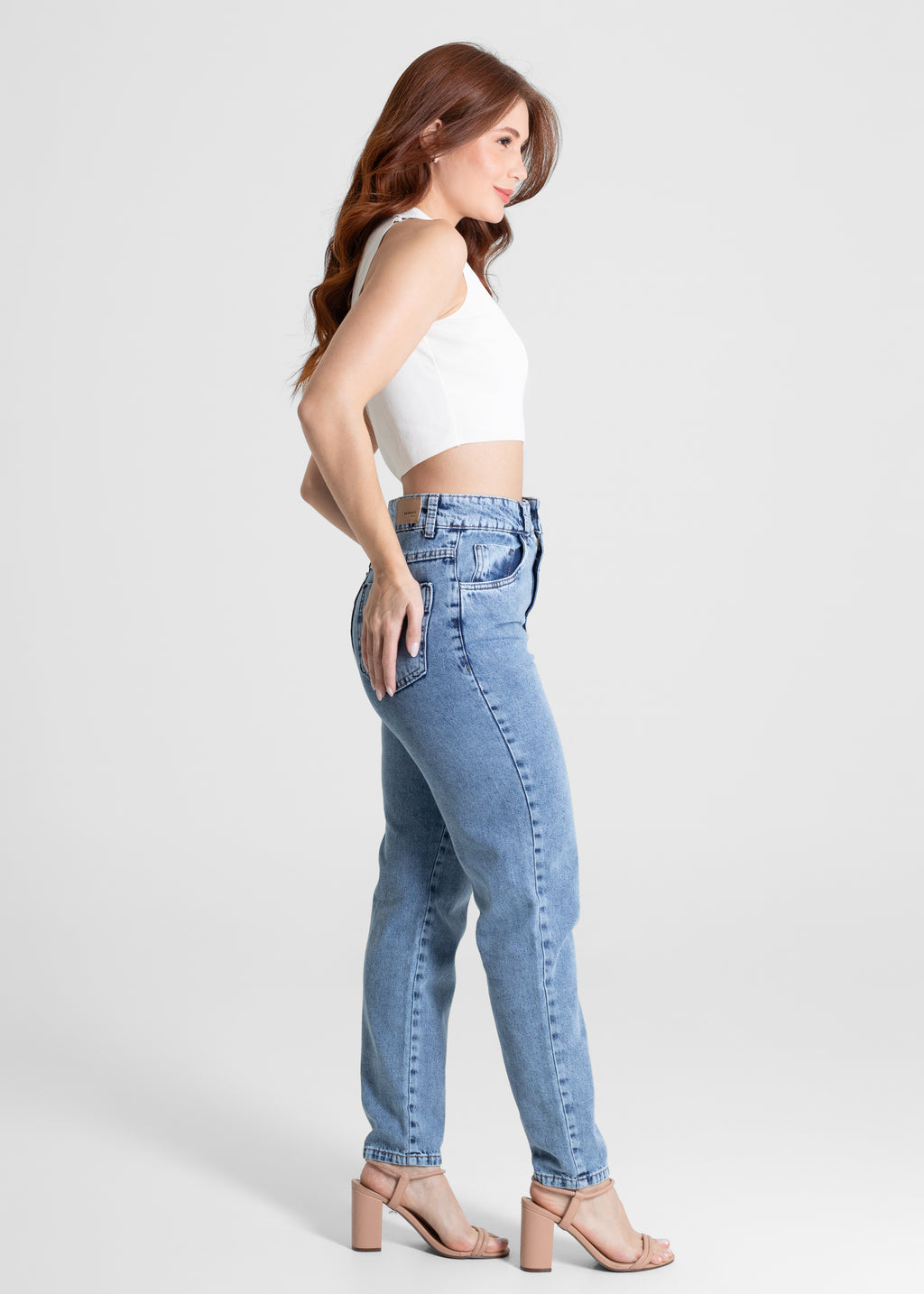 Calça Jeans Sawary Mom - 280410 AZUL
