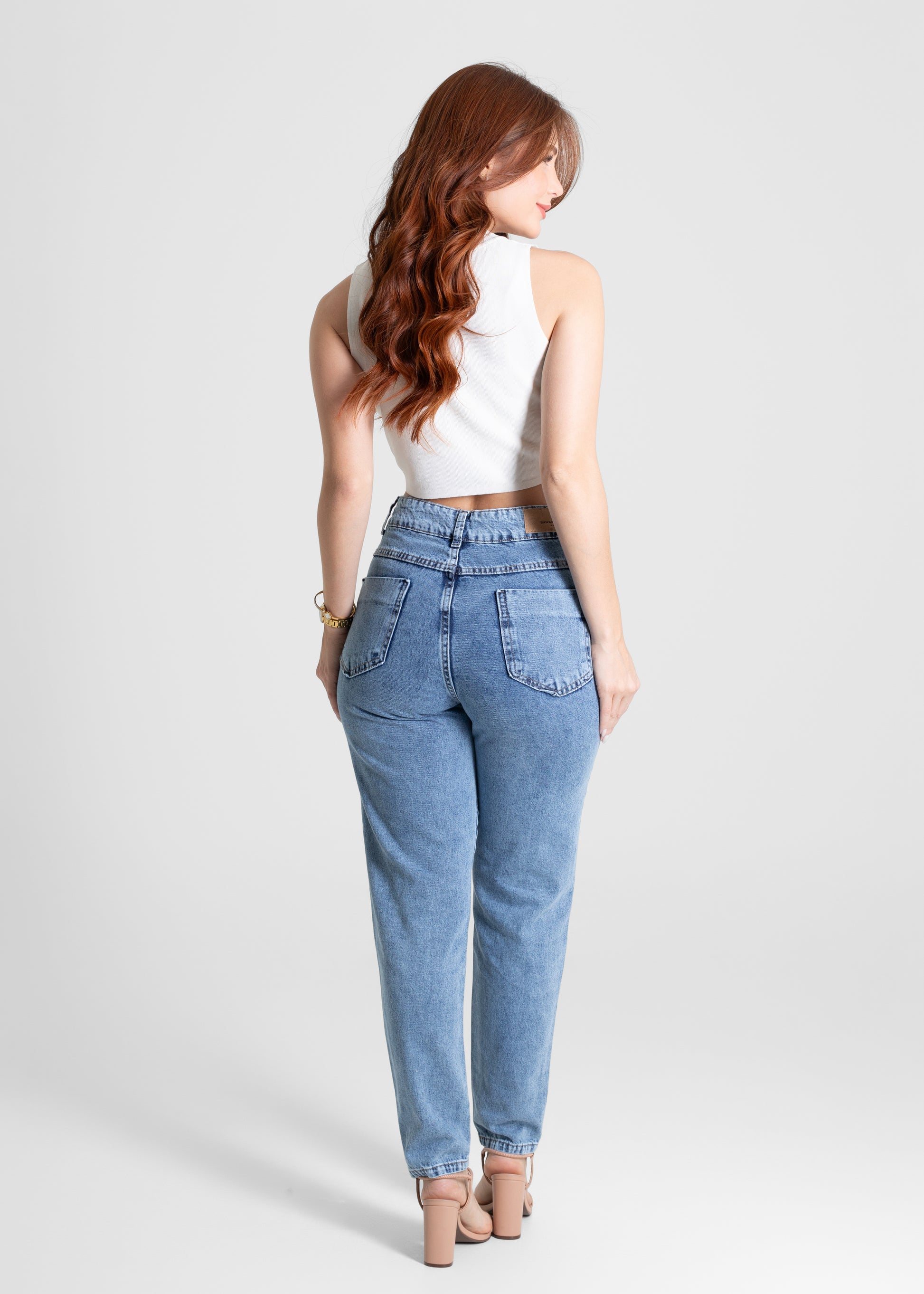Calça Jeans Sawary Mom - 280410 AZUL