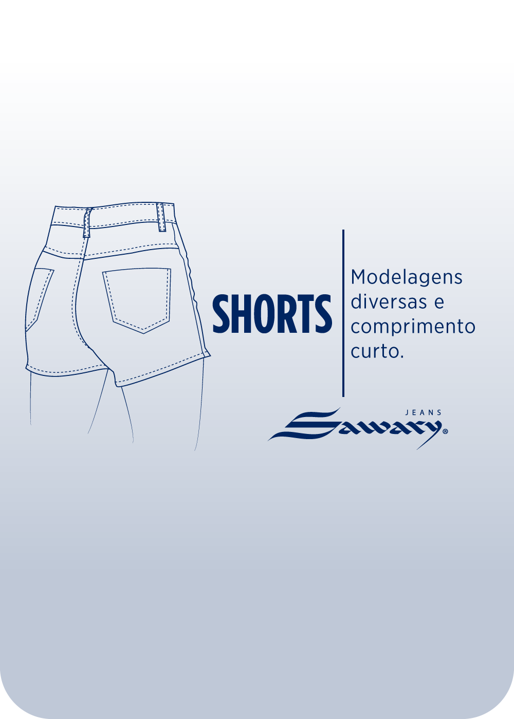 Shorts Jeans Sawary - 284171 AZUL