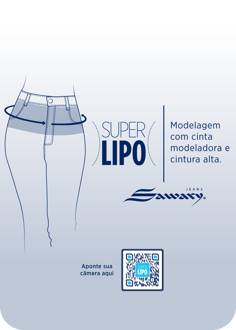 Calça Jeans Sawary Super Lipo - 279675 AZUL