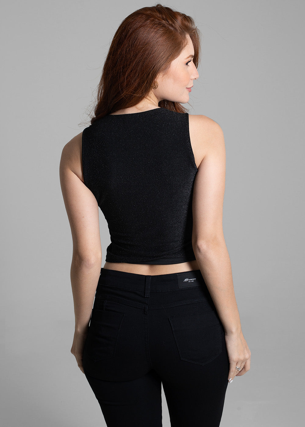 Cropped Sawary Recorte - 274823 PRETO