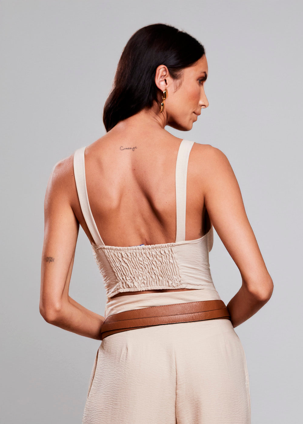 Cropped Sawary Infinito - 279978 BEGE