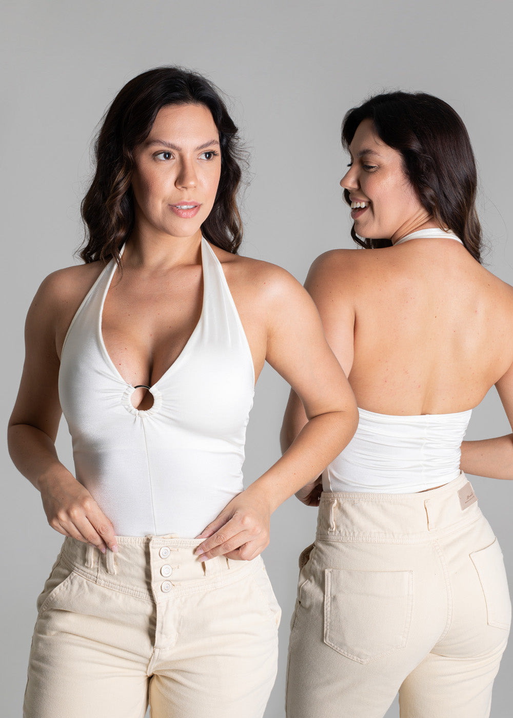 Blusa Sawary Frente Unica - 276393 OFF WHITE