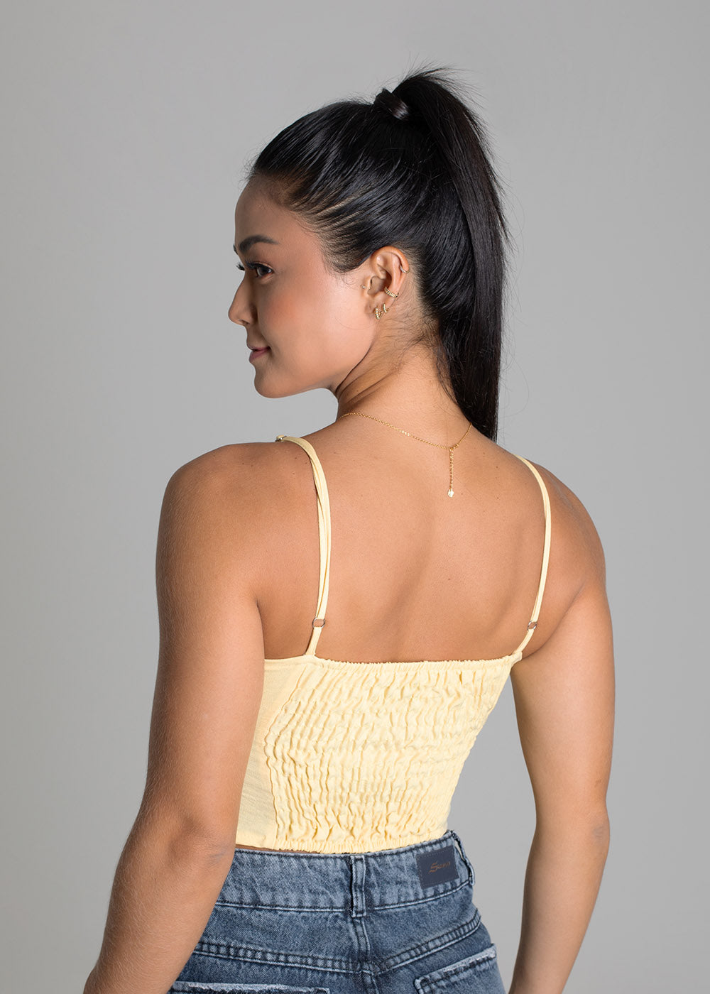 Cropped Sawary Anatomica - 279694 AMARELO