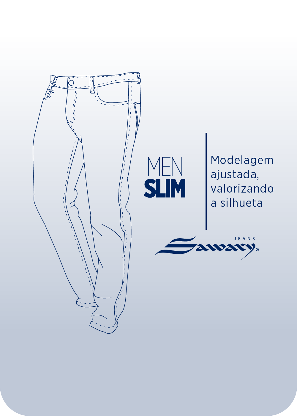 Calça Jeans Sawary Slim - 281819 AZUL