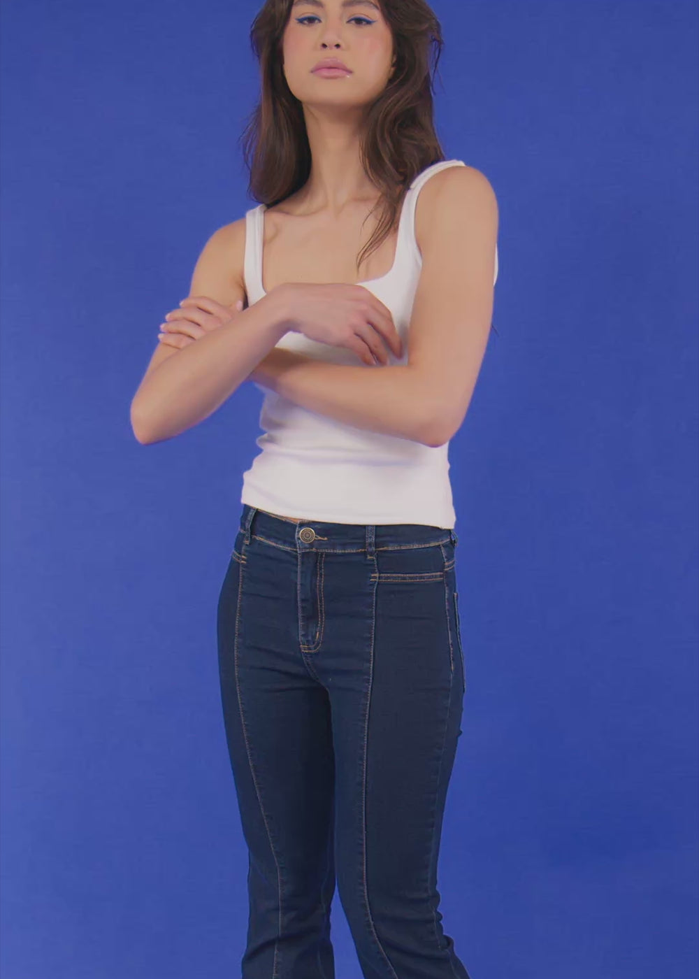 Calça Jeans Sawary Boot Cut - 284048 AZUL