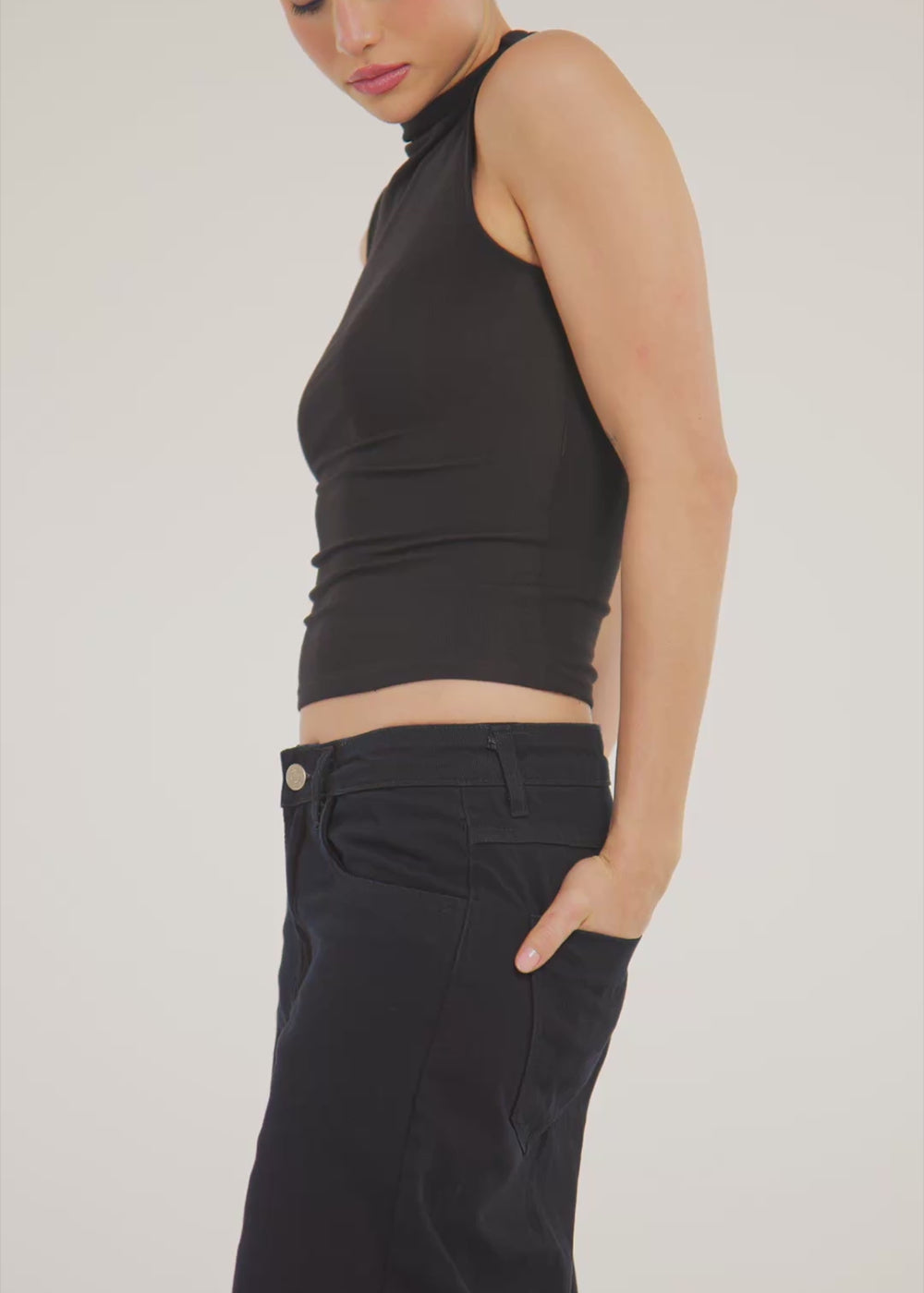 Calça Jeans Sawary Balloon - 283888 PRETO