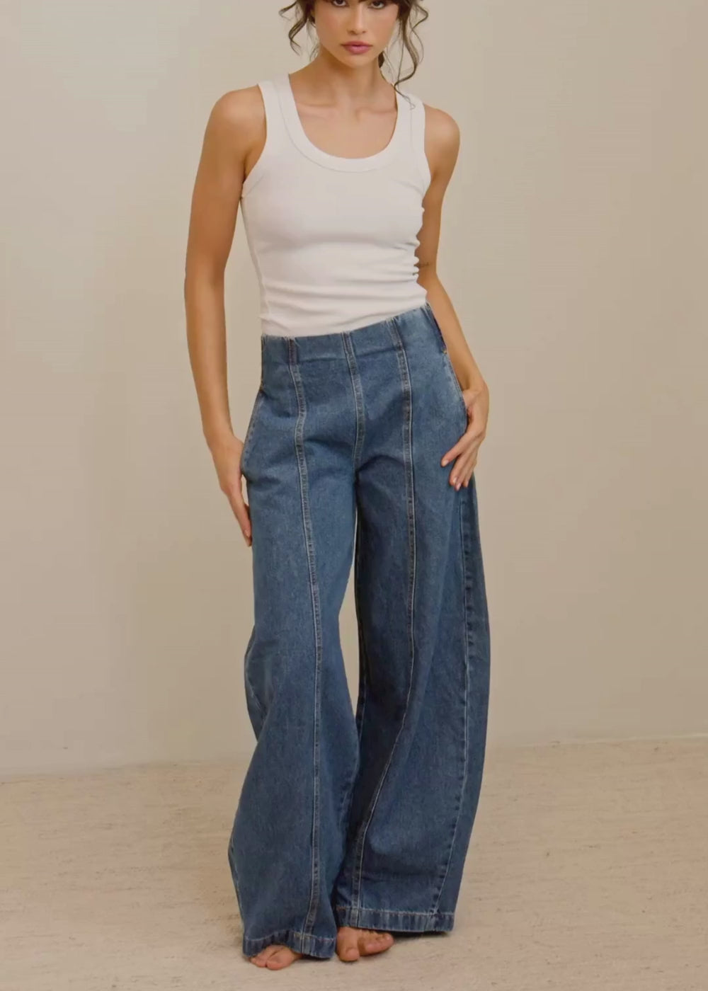 Calça Jeans Sawary Balloon - 282491 AZUL