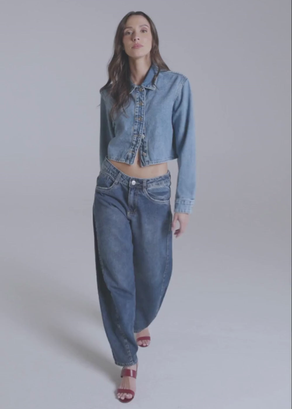 Calça Jeans Sawary Barrel - 282708 AZUL