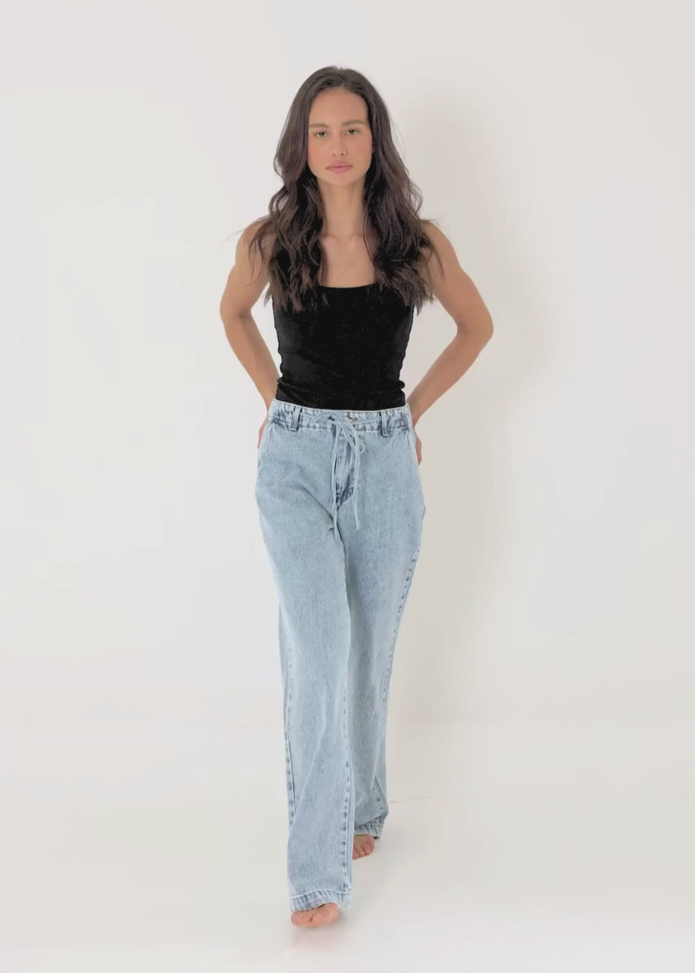 Calça Jeans Sawary Wide Leg - 279846 AZUL